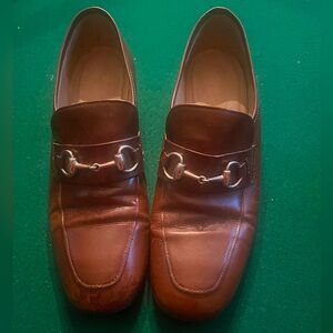 Authentic brown Gucci ladies loafers-good condition
